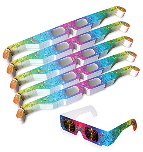 250 STK Multispektral Brille - Regenbogen, Spektralbrille, Partybrille, Silvesterbrille, Feuerwerksbrille von Perspektrum