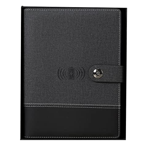 Pesfehhy GeschäFtsreise-A5-Manager-Tasche, Tragbares Notebook mit Powerbank, AkkuladegeräT, Kabel und Kabellosem LadestäNder von Pesfehhy