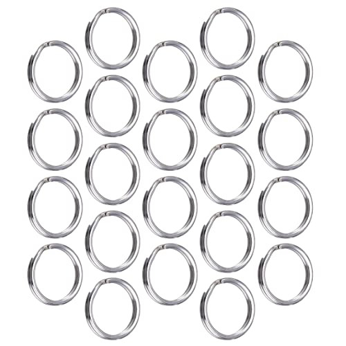 100 Pack kleine Schlüsselring versilberte runde Metall-Split-Ringe für Home Keys Organization und Handwerk Making 6 mm, Perlenjudenfindung von Pesoncarl