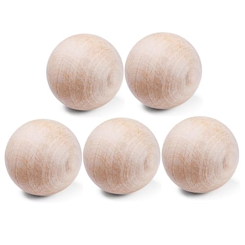 5pcs Holzkugeln 2 Zoll Naturhandwerksbällchen Leicht & leicht zu kontrollieren wiederverwendbare Feldhockeyball für Ice Street Hockey Play Drills DIY Craft Projects 5pcs Holzkugeln 2 Zoll Naturhandwerksbällchen Leicht & leicht zu kontrollieren wiederverwendbare Feldhockeyball für Ice Street Hockey Play Drills DIY Craft Projects von Pesoncarl