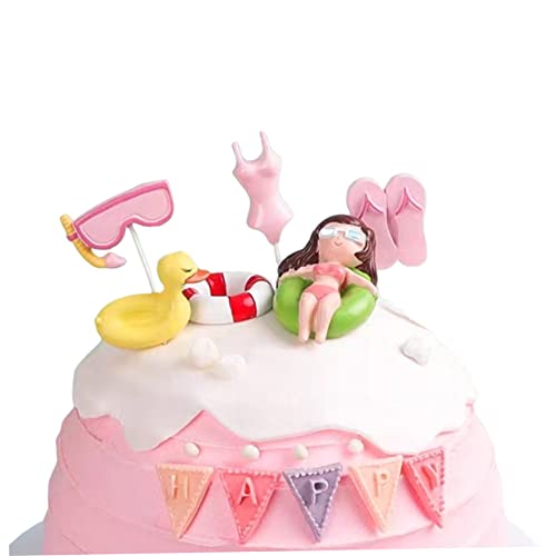 6PCS Summer Cake Topper Schwimmbad Kuchen Dekoration Strand Topper Hawaiian Beach Themendekoration für Geburtstagsfeier, Spielzeug. 6PCS Summer Cake Topper Schwimmbad Kuchen Dekoration Strand Topper Hawaiian Beach Themendekoration für Geburtstagsfeier, Spielzeug. von Pesoncarl