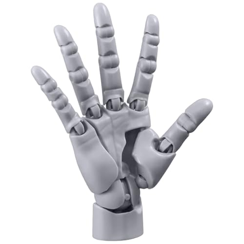 Artikuliertes Handflexible Handmodell mit beweglicher Gelenk- und Basis -DIY -freundlicher PVC -Modell zum Zeichnen, Malerei, Skizzieren, Grau Artikuliertes Handflexible Handmodell mit beweglicher Gelenk- und Basis -DIY -freundlicher PVC -Modell zum Zeichnen, Malerei, Skizzieren, Grau von Pesoncarl