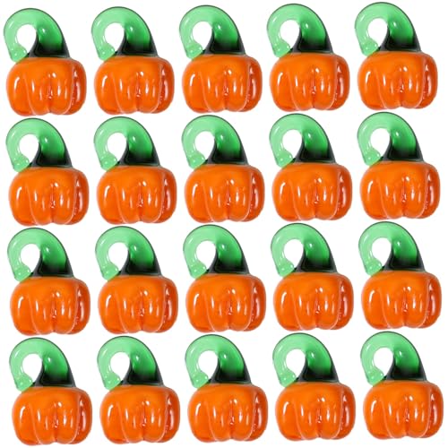 Halloween -Perlen für Schmuckherstellung, 20 Prozent süße Mini -Glas -Kürbisperlen mit Loch Halloween Handwerk für Armband, Halskette, DIY Halloween -Perlen für Schmuckherstellung, 20 Prozent süße Mini -Glas -Kürbisperlen mit Loch Halloween Handwerk für Armband, Halskette, DIY von Pesoncarl
