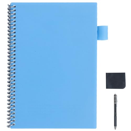 Hinweis Bücher, löschbares Notizbuch, 11,3 x 8,3 Zoll A4 Dry Löschen Notizbuch, wiederverwendbares Notizbuch mit Stift und Radiergummi, tragbares Whiteboard Notizbuch für Business Home Office von Pesoncarl