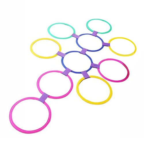 Hopscotch -Ring für Kinder unter 3 Jahren 20 Prozent/Set 11,02 Zoll Safe Hopscotch -Ringe mit Klemme elastischer Training trainieren Outdoor -Spiele für Kinderstil 3, Spielzeug, Spielzeug von Pesoncarl