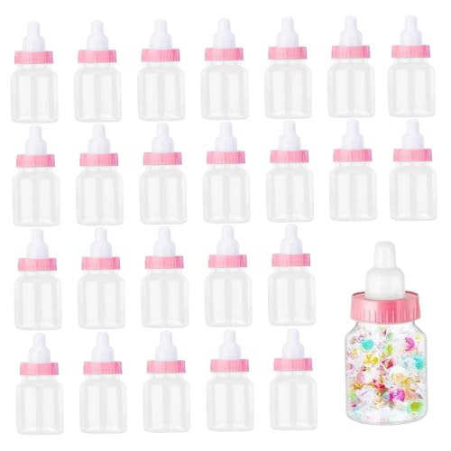 Mini Babyflaschen, 24 Prozent füllbare klare Süßigkeitenbox, Plastikbaby Flasche Süßigkeitenflaschen für Boy Girl Neugeborene Taufe Party Dekor Geschenk Mini Babyflaschen, 24 Prozent füllbare klare Süßigkeitenbox, Plastikbaby Flasche Süßigkeitenflaschen für Boy Girl Neugeborene Taufe Party Dekor Geschenk von Pesoncarl