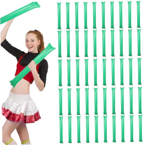 Pesoncarl 50pcs Thunder Sticks 23.62X3.94in Tragbares leichtes, verdickteres aufblasbare Thunder Sticks Lärmhersteller für Sportveranstaltungen Basketball -Fußball -Tanzparty, Green, Toys Pesoncarl 50pcs Thunder Sticks 23.62X3.94in Tragbares leichtes, verdickteres aufblasbare Thunder Sticks Lärmhersteller für Sportveranstaltungen Basketball -Fußball -Tanzparty, Green, Toys von Pesoncarl