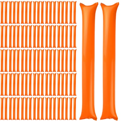 Thunder Sticks 100 PCs Boom Stick aufblasbare Spirit Sticks Cheerleading Plastic Boom Stick Geräuschhersteller für Sportveranstaltungen Tanz Basketball Fußball Orange Thunder Sticks 100 PCs Boom Stick aufblasbare Spirit Sticks Cheerleading Plastic Boom Stick Geräuschhersteller für Sportveranstaltungen Tanz Basketball Fußball Orange von Pesoncarl