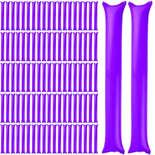 Thunder Sticks 100 PCs Boom Stick aufblasbare Spirit Sticks Cheerleading Plastic Boom Stick Lärmmacher für Sportveranstaltungen Tanz Basketball Fußball Purple Thunder Sticks 100 PCs Boom Stick aufblasbare Spirit Sticks Cheerleading Plastic Boom Stick Lärmmacher für Sportveranstaltungen Tanz Basketball Fußball Purple von Pesoncarl