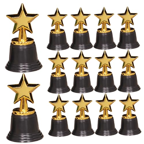 Trophäen für Kinder, 16pcs Star Mini Trophy, Plastic Trophy Award, 2, 7 x 4, 7 Zoll Preis und Trophäen für Partybevorzugungen, Requisiten, Belohnungen Trophäen für Kinder, 16pcs Star Mini Trophy, Plastic Trophy Award, 2, 7 x 4, 7 Zoll Preis und Trophäen für Partybevorzugungen, Requisiten, Belohnungen von Pesoncarl