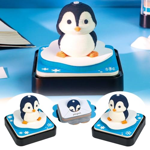 3D-Memo-Block, Panorama-Pinguine, 3D-Kunst-Haftnotizen, Pinguin, 3D-Kunst-Haftnotizen, zum Abreißen, Zeitmesser-Kalender 2025, Schreibtisch-Notizen, Papierschnitzerei, Desktop-Skulptur, dekorativ 3D-Memo-Block, Panorama-Pinguine, 3D-Kunst-Haftnotizen, Pinguin, 3D-Kunst-Haftnotizen, zum Abreißen, Zeitmesser-Kalender 2025, Schreibtisch-Notizen, Papierschnitzerei, Desktop-Skulptur, dekorativ von Pessrrtewg