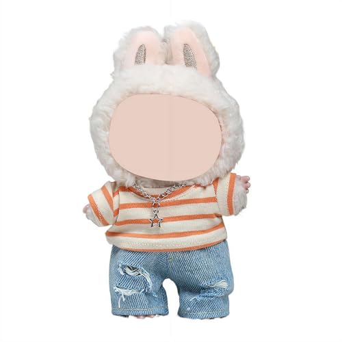 Kleidung für 17 cm Puppen-Outfit, modisches Kleidungsset, niedliches exquisites Zubehör für Puppensammlung, Premium-Puppen-Outfit mit Zubehör – Hut + Hemd + Jeans, keine Puppe im Lieferumfang Kleidung für 17 cm Puppen-Outfit, modisches Kleidungsset, niedliches exquisites Zubehör für Puppensammlung, Premium-Puppen-Outfit mit Zubehör – Hut + Hemd + Jeans, keine Puppe im Lieferumfang von Pessrrtewg