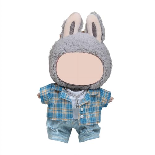 Kleidung für 17 cm Puppen-Outfit, modisches Kleidungsset, niedliches exquisites Zubehör für Puppensammlung, Premium-Puppen-Outfit mit Zubehör – Hut + Hemd + Jeans, keine Puppe im Lieferumfang Kleidung für 17 cm Puppen-Outfit, modisches Kleidungsset, niedliches exquisites Zubehör für Puppensammlung, Premium-Puppen-Outfit mit Zubehör – Hut + Hemd + Jeans, keine Puppe im Lieferumfang von Pessrrtewg