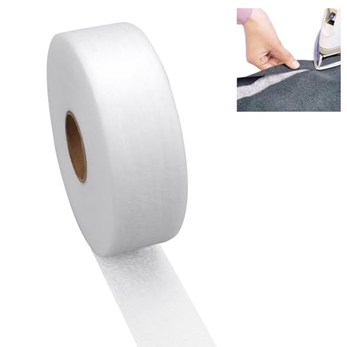 4 CM x 100 M Saumband zum Aufbügeln Waschfest, Bügelband für Vorhänge zum Kürzen von Gardinen, Bügelband Gardinen Umbügelband Reparieren, Gardinenband zum Aufbügeln für Kleidung, Hosen, Bügeln 4 CM x 100 M Saumband zum Aufbügeln Waschfest, Bügelband für Vorhänge zum Kürzen von Gardinen, Bügelband Gardinen Umbügelband Reparieren, Gardinenband zum Aufbügeln für Kleidung, Hosen, Bügeln von PetGlimmer