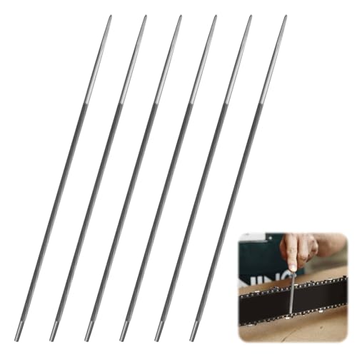 6 Stück Feile für Kettensäge 4mm, 4mm Rundfeilen für Kettensäge, Runde Kohlenstoffreiche Stahl Schnitt Schärfen Raspel, Manuelle Schärfen von Sägeketten zum Instandsetzen und Schärfen Sägeketten 6 Stück Feile für Kettensäge 4mm, 4mm Rundfeilen für Kettensäge, Runde Kohlenstoffreiche Stahl Schnitt Schärfen Raspel, Manuelle Schärfen von Sägeketten zum Instandsetzen und Schärfen Sägeketten von PetGlimmer