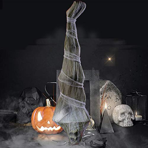 Petalum 1,8 m hängende Kokon Leiche gruselig Mumie Neuheit Halloween Dekorationen Outdoor Requisiten für Spukhaus Yard Indoor Party von Petalum