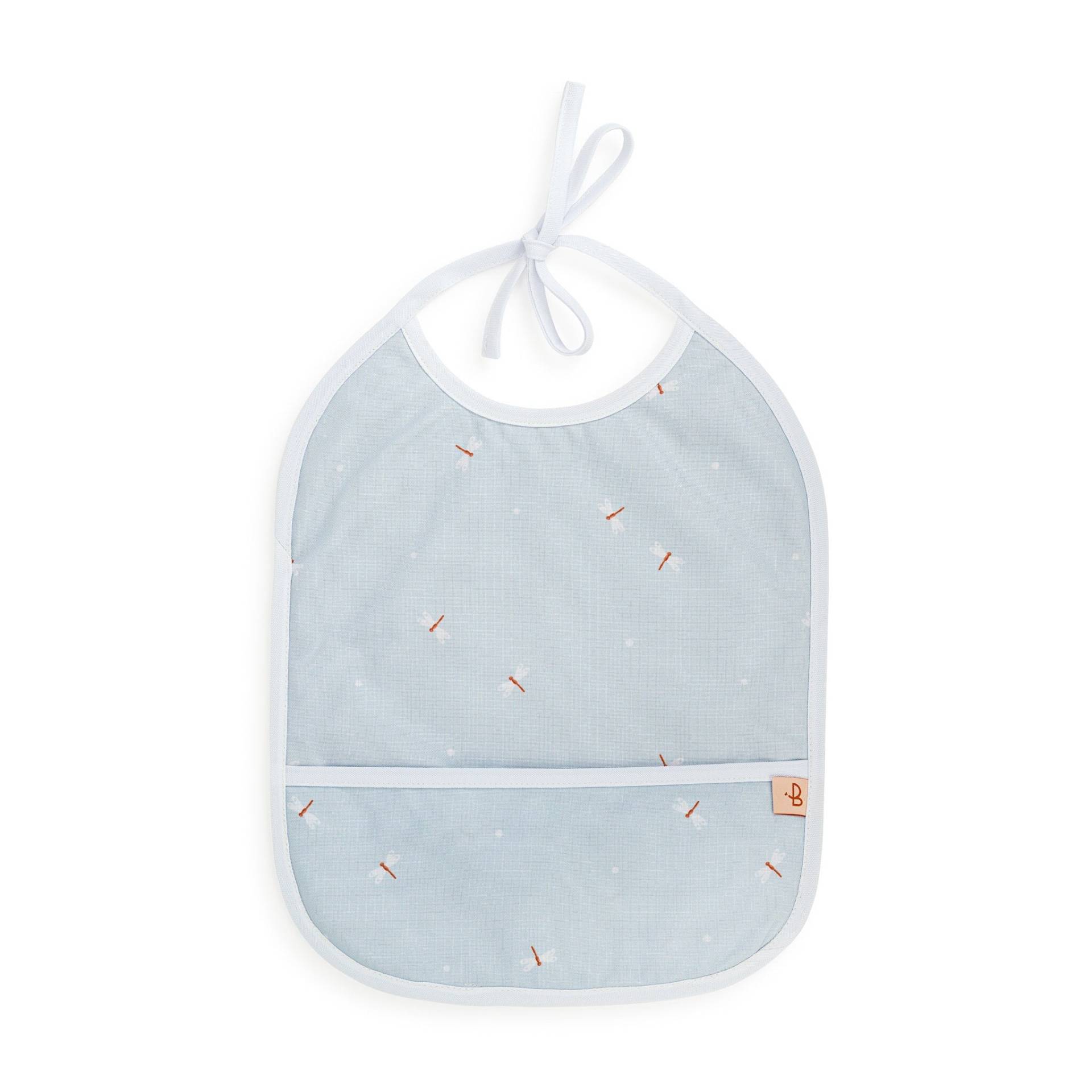 Blaues Babylätzchen Mit Libelle, Wasserabweisendes Blaues Babylätzchen Mit Libelle, Wasserabweisendes von PetitBabu