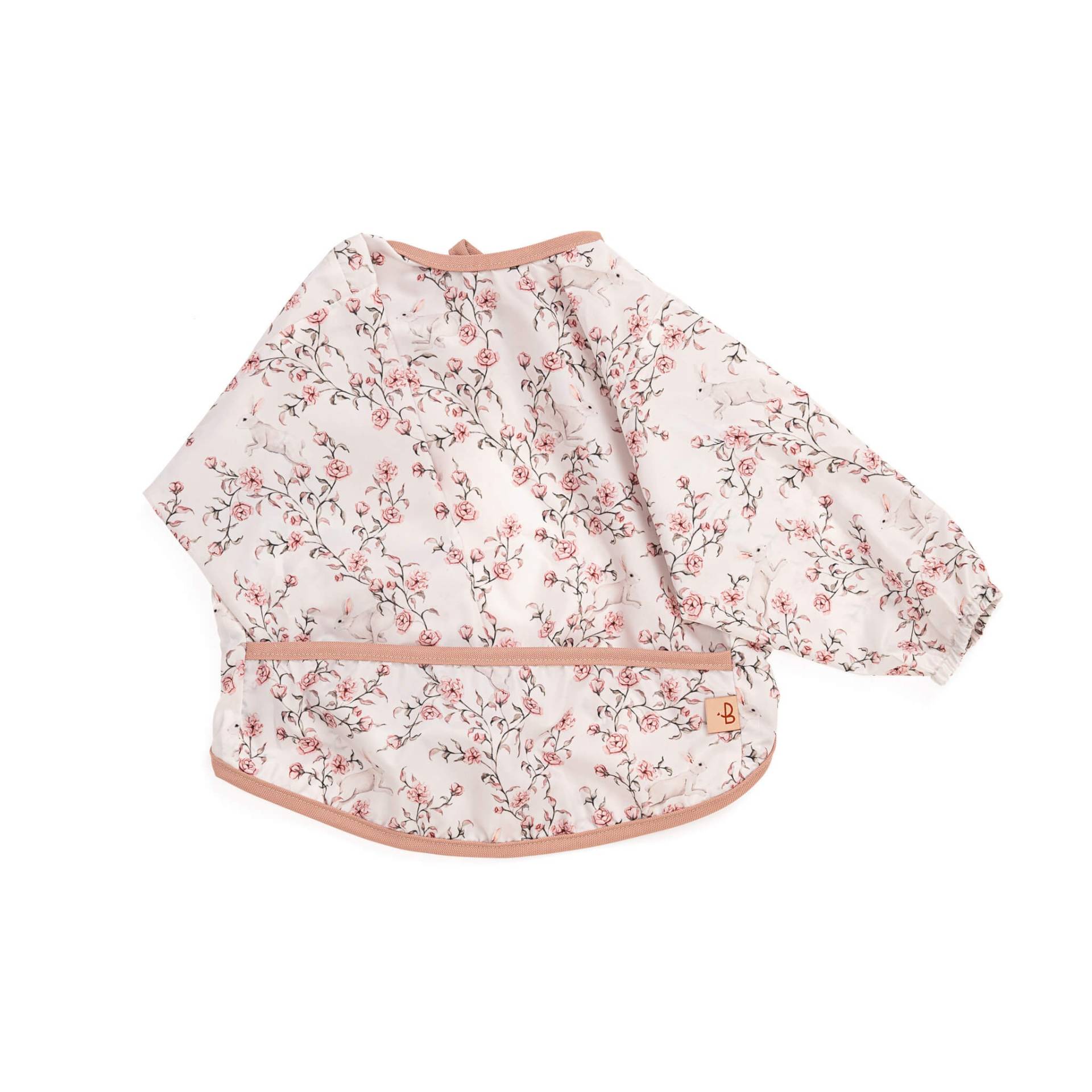 Geblümtes Langarm-Baby-Lätzchen Mit Kleinem Hasen, Wasserabweisendes Lätzchen, Rosa Baby-Lätzchen, Kleinkind-Lätzchen Geblümtes Langarm-Baby-Lätzchen Mit Kleinem Hasen, Wasserabweisendes Lätzchen, Rosa Baby-Lätzchen, Kleinkind-Lätzchen von PetitBabu