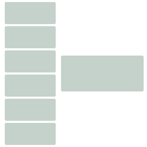 Petite Print® Einfarbige Namensaufkleber für Kinder (150 Stück), Schule, Kindergarten, Kleidung & Gegenstände, Namensetiketten personalisiert mit Namen und waschmaschinenfest (Pale Dusty Mint) von Petite Print