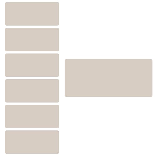 Petite Print® Einfarbige Namensaufkleber für Kinder (150 Stück), Schule, Kindergarten, Kleidung & Gegenstände, Namensetiketten personalisiert mit Namen und waschmaschinenfest (Sandy Grey) von Petite Print