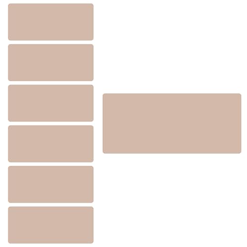 Petite Print® Einfarbige Namensaufkleber für Kinder (225 Stück), Schule, Kindergarten, Kleidung & Gegenstände, Namensetiketten personalisiert mit Namen und waschmaschinenfest (Pale Peony Rose) von Petite Print