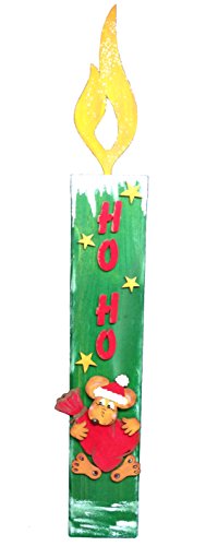Petra's Bastel-News Bastelset Kerze mit Maus, Höhe Holzsäule 40cm, Holz, 55cm von Petra's Bastel News