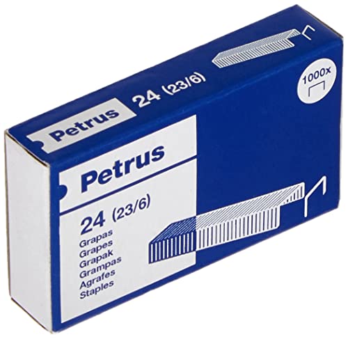 PETRUS 55718 Box Heftklammern 23/6 verkupfert von Petrus