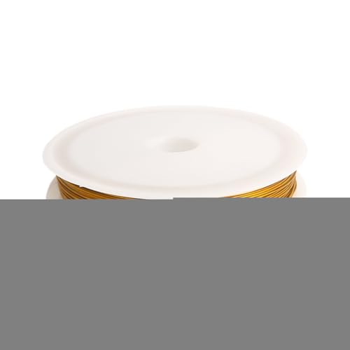 Peufcmi Perlendraht Zum Auffädeln - Metallfaden Für Schmuckarmbänder | Gold Silber Bastelbedarf Für Anfänger Geschenkidee Halskette Ornamente von Peufcmi
