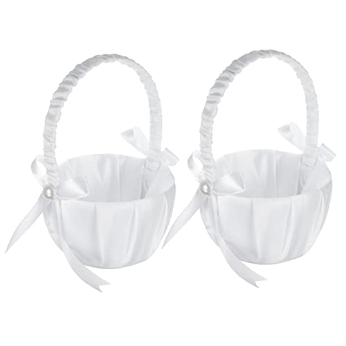 Peukerty Hochzeit Satin Blumenkorb Schleife Blumenkorb von Peukerty