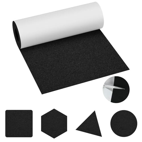 Peviasot Filz selbstklebend, 2 Rollen Selbstklebender klebriger Filz Meterware, 100cm x 150cm Filzmatte, Chemiefaser-Filzstoff, Zuschneidbar für DIY-Selbstklebende Filzplatten, 2.5 mm Stark, Schwarz Peviasot Filz selbstklebend, 2 Rollen Selbstklebender klebriger Filz Meterware, 100cm x 150cm Filzmatte, Chemiefaser-Filzstoff, Zuschneidbar für DIY-Selbstklebende Filzplatten, 2.5 mm Stark, Schwarz von Peviasot