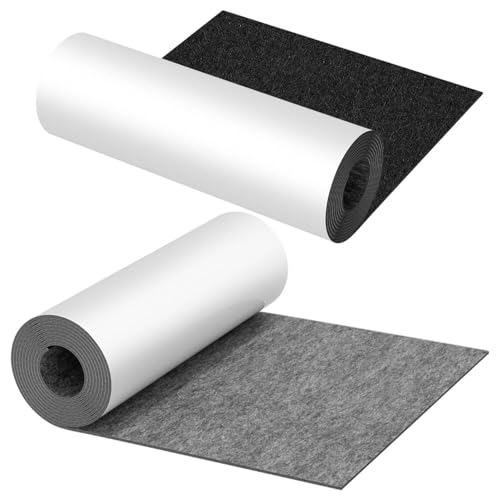 Peviasot Filz selbstklebend, 2 Rollen Selbstklebender klebriger Filz Meterware, 100cm x 150cm Filzmatte, Chemiefaser-Filzstoff, Zuschneidbar für DIY-Selbstklebende Filzplatten, 2.5 mm Stark Peviasot Filz selbstklebend, 2 Rollen Selbstklebender klebriger Filz Meterware, 100cm x 150cm Filzmatte, Chemiefaser-Filzstoff, Zuschneidbar für DIY-Selbstklebende Filzplatten, 2.5 mm Stark von Peviasot