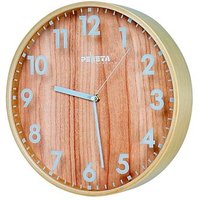 PEWETA Funkwanduhr braun Holz, Ø 30,0 cm von Peweta