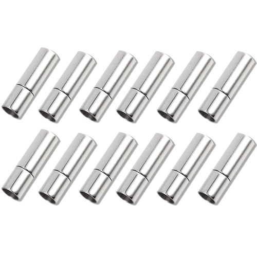 12 Stück Schmuck Verschluss, Schraubverschlüsse, Kettenverschluss für Armband, Halskette, Machen und DIY Schmuckherstellung(3 mm) von Peysaitr