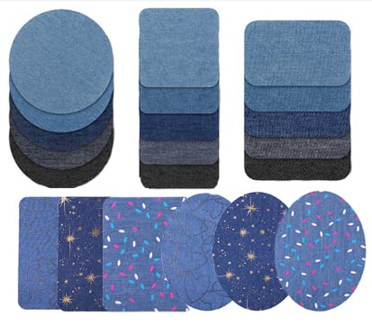 21 Stück Flicken zum Aufbügeln, Jean Flicken zum Aufbügeln 5 Farben Jeans Bügelflicken und Musterpatch für die Reparatur von Innerhalb Jeans und Kleidung von Kindern und Erwachsenen 21 Stück Flicken zum Aufbügeln, Jean Flicken zum Aufbügeln 5 Farben Jeans Bügelflicken und Musterpatch für die Reparatur von Innerhalb Jeans und Kleidung von Kindern und Erwachsenen von Peysaitr