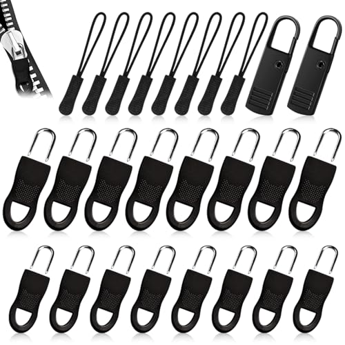 26 Stück Reissverschluss Zipper Set, 4 Größen, Abnehmbare Reißverschluss Zipper, Reisverschluss Zipper Auswechseln, Universal-Reißverschluss für Jacke, Gepäck, Schlafsack(3 Stile) von Peysaitr