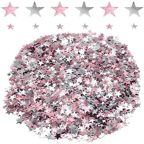 30g Sterne Geburtstag Tischdeko Rosaglod und Silber, Geburtstag Streudeko, Glitzer Streudeko Sterne, Konfetti Streudeko für Weihnachten Geburtstage Partys 30g Sterne Geburtstag Tischdeko Rosaglod und Silber, Geburtstag Streudeko, Glitzer Streudeko Sterne, Konfetti Streudeko für Weihnachten Geburtstage Partys von Peysaitr