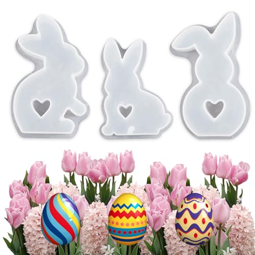 3D Silikon Giessformen, Silikonform Gießform Osterhase mit Liebe, Gips Gießen Formen Hase, Ostern Hase Liebe Gießformen Silikonform, DIY Harz Giesformen 3D Silikon Giessformen, Silikonform Gießform Osterhase mit Liebe, Gips Gießen Formen Hase, Ostern Hase Liebe Gießformen Silikonform, DIY Harz Giesformen von Peysaitr