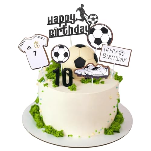 6 Stück Fussball Party Tortendeko, Fussball Muffin Deko, Junge Kuchendeko, Theme Kuchendekoration, Party Torten Deko, Kuchen Dekoration Supplies für Babyparty, Geburtstagsfeie 6 Stück Fussball Party Tortendeko, Fussball Muffin Deko, Junge Kuchendeko, Theme Kuchendekoration, Party Torten Deko, Kuchen Dekoration Supplies für Babyparty, Geburtstagsfeie von Peysaitr