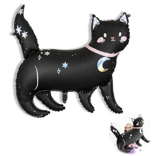 Folienballon Katze, Walking Animals Kinder, Schwarze Folienballon im Katzenform, Katzengeburtstag Deko für Schmetterling Thema Party Baby Shower Hochzeit Folienballon Katze, Walking Animals Kinder, Schwarze Folienballon im Katzenform, Katzengeburtstag Deko für Schmetterling Thema Party Baby Shower Hochzeit von Peysaitr