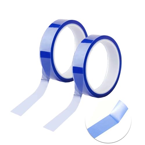 Peysaitr 2 Rollen Selbstklebend Wärmeband,Abdeckband, Klebeband Blaues für EMI Abschirmung, Schneckenschutz, Elektro, Reparatur, Löten Basteln, Karosserie, 20 mm x 33 m von Peysaitr