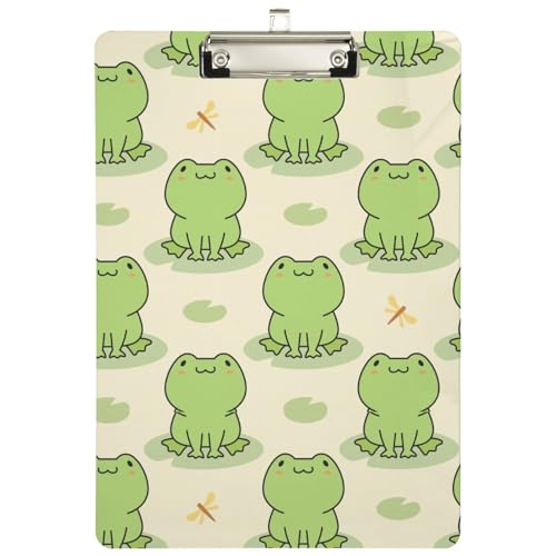 Lebendige Acryl-Klemmbretter mit niedlichem Druck, schöne Frosch-Libelle, 32,5 x 22,9 cm, individuelles niedriges Profil-Klemmbrett für Standardbriefgröße, Restaurant, Klassenzimmer, Studenten, Büro Lebendige Acryl-Klemmbretter mit niedlichem Druck, schöne Frosch-Libelle, 32,5 x 22,9 cm, individuelles niedriges Profil-Klemmbrett für Standardbriefgröße, Restaurant, Klassenzimmer, Studenten, Büro von Peystean