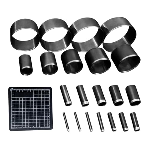 Leder-Bastelwerkzeug-Set mit komfortablem Griff und Mehrzweck-Designs für detailliertes Basteln, bequemer Griff, Leder-Bastelset von Pffiocix