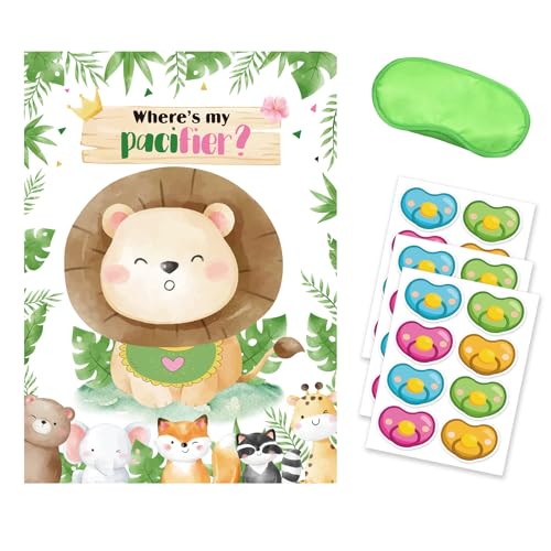 Partyspiel Pin mit 24 Aufklebern Geburtstag Party Supplies Festival Pin Spiel für Kinderparty von Pffiocix