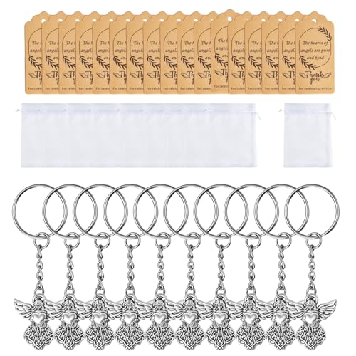 Pffiocix 30 Sets Schlüsselanhänger für Taufe, Erstkommunion, Geschenke mit Organza-Beuteln und Dankeschön Pffiocix 30 Sets Schlüsselanhänger für Taufe, Erstkommunion, Geschenke mit Organza-Beuteln und Dankeschön von Pffiocix