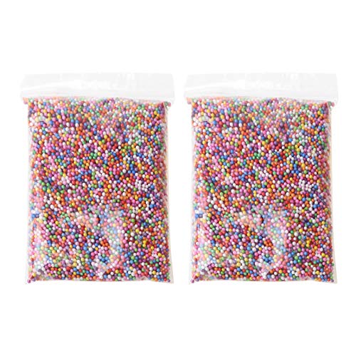 Pffiocix Bunte Schaumstoffkugeln, kleine Perlen für Kunsthandwerk von Pffiocix