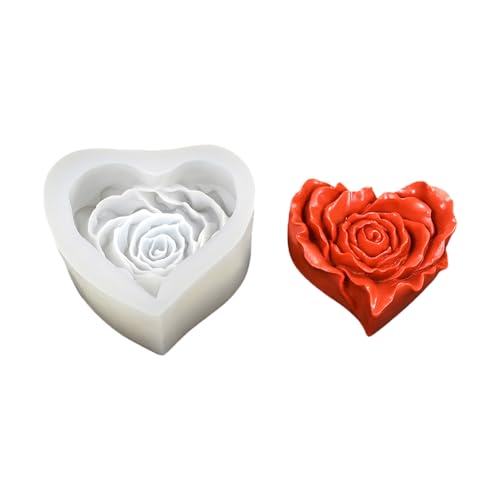 Pffiocix Elegante Silikonformen zum Valentinstag in Herzform zum Backen und Basteln von romantischen Desserts oder Pffiocix Elegante Silikonformen zum Valentinstag in Herzform zum Backen und Basteln von romantischen Desserts oder von Pffiocix
