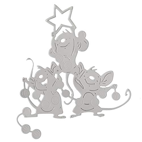 Pffiocix for Creative Three Mouse Metall-Stanzformen, Schablone, Scrapbooking, Prägewerkzeug, Papierkarten, Album Pffiocix for Creative Three Mouse Metall-Stanzformen, Schablone, Scrapbooking, Prägewerkzeug, Papierkarten, Album von Pffiocix