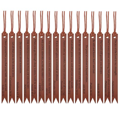 16pcs Leder Bibel Tabs, luxuriöse Bibelstabs für Frauen und Männer, leicht zu lesen und aufzutragen, Etiketten für einfache Navigation, Brown 16pcs Leder Bibel Tabs, luxuriöse Bibelstabs für Frauen und Männer, leicht zu lesen und aufzutragen, Etiketten für einfache Navigation, Brown von Pfjsseey