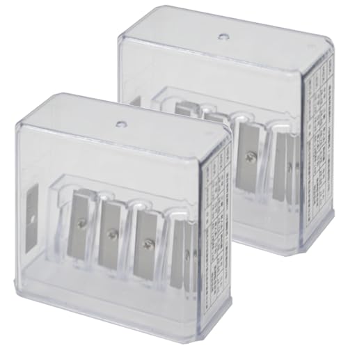 2pcs 4-Loch-Bleistiftschärfer, 2.36x2, 36x1.18 Kunststoffstiftschärferhandbuch, tragbarer Sharper für Schulen, Büros, Häuser Eyeliner Make-up-Scharfschützen 2pcs 4-Loch-Bleistiftschärfer, 2.36x2, 36x1.18 Kunststoffstiftschärferhandbuch, tragbarer Sharper für Schulen, Büros, Häuser Eyeliner Make-up-Scharfschützen von Pfjsseey