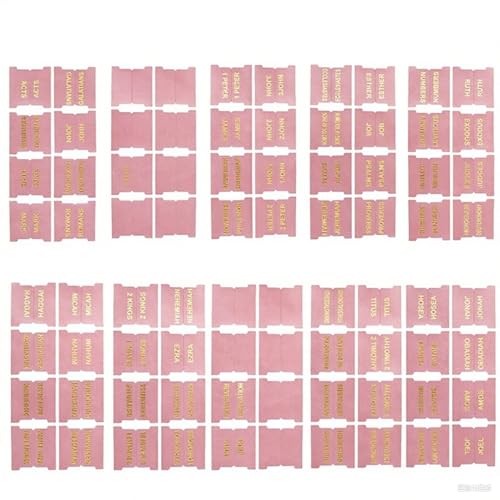80pcs Bibel Tabs, klare, adhäsive Bibelzubehör sind 14 leere Etiketten, tränenfeste und leicht zu lesen für die Navigation 80pcs Bibel Tabs, klare, adhäsive Bibelzubehör sind 14 leere Etiketten, tränenfeste und leicht zu lesen für die Navigation von Pfjsseey